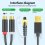 Digital Optical to Audio Conversion Cable TV Projector Output Amplifier and Speakers 10