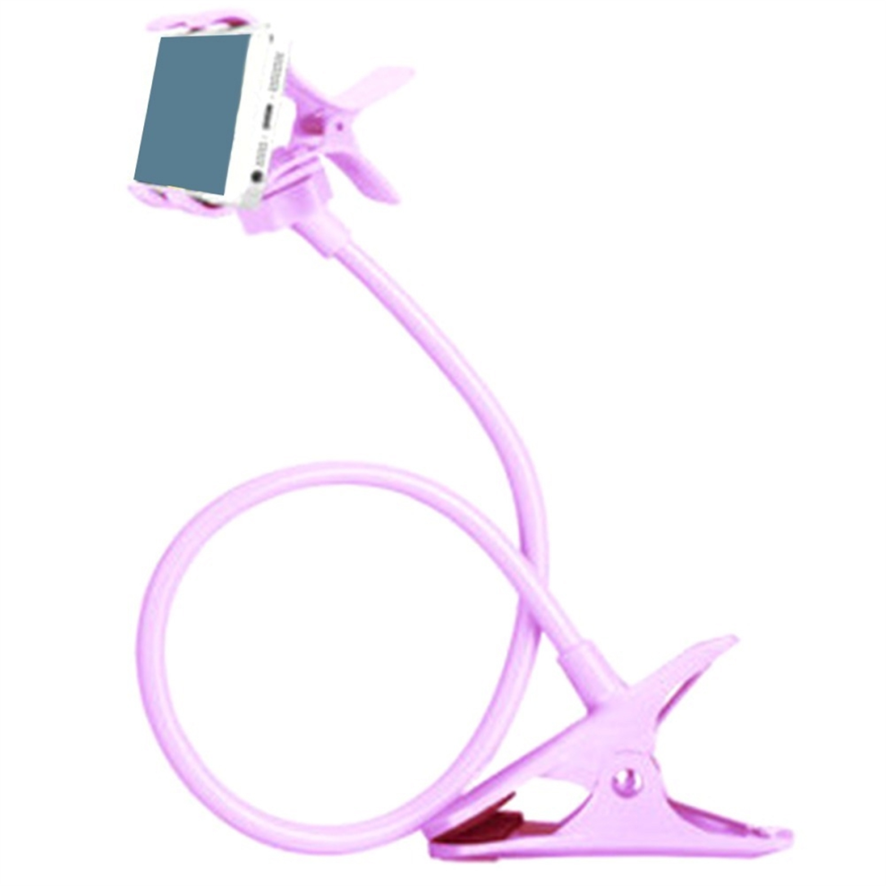 Mobile Phone Holder Flexible Lazy Adjustable Cell Clip Home Bed Desktop Mount Bracket Stand Pink 4852689400307