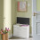 SoBuy Folding Shoe Bench with Seat, White 13