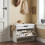 SoBuy Folding Shoe Bench with Seat, White 10