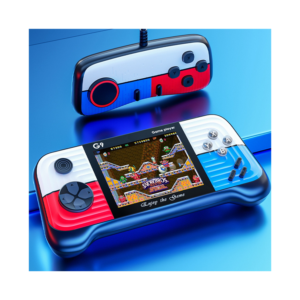 G9 Video Game Console+2 Handle 3.0 Inch Gamepad Built-In 666 Players Controller Support For Connecting Tv(A) 4852689406460