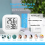 12Pcs Mini LCD Digital Thermometer Hygrometer Indoor Room Temperature Humidity Meter Sensor Gauge 9