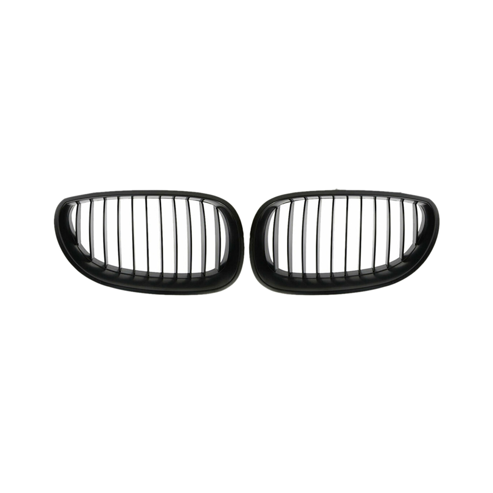 Car Front Kidney Racing Grille For E60 E61 M5 Series 2003-2010 Single Line Modification Sport Grilles Hood Grill Black 4852689410948