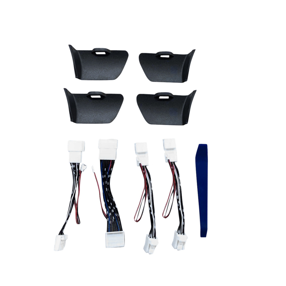 1Set Door Bowl Armrest Atmosphere Interior Led Handle Frame For 2015-2021 Light/Blue 4852689410610