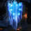 Halloween Hanging Light up Ghost with Spooky Blue LED Light, 47” White Hanging Ghosts 6