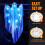 Halloween Hanging Light up Ghost with Spooky Blue LED Light, 47” White Hanging Ghosts 4