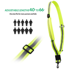 LED Reflective Belt Sash for Walking At Night,Rechargeable Light Up Running Runners Walkers,Blue