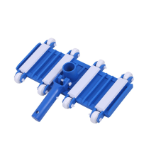 14 Inch Weighted Pool Vacuum Head with Wheels Side Brush Flexible for Pond Spa Cleaning