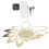 DIY Modern Gold Mirror Wall Clock Stickers, 15x15cm Home Decor 16