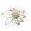 DIY Modern Gold Mirror Wall Clock Stickers, 15x15cm Home Decor 8