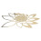 DIY Modern Gold Mirror Wall Clock Stickers, 15x15cm Home Decor 10