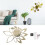 DIY Modern Gold Mirror Wall Clock Stickers, 15x15cm Home Decor 14