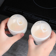 Mikrowellen-Ei-Becher Mini-Design Einfach zu Reinigen Vielseitige Ei pochiert Tassen für die Küche, 2er Set