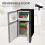 Homcom HOMCOM 88L Small Fridge Freezer with 5-Setting Thermostat, Inner Light 9