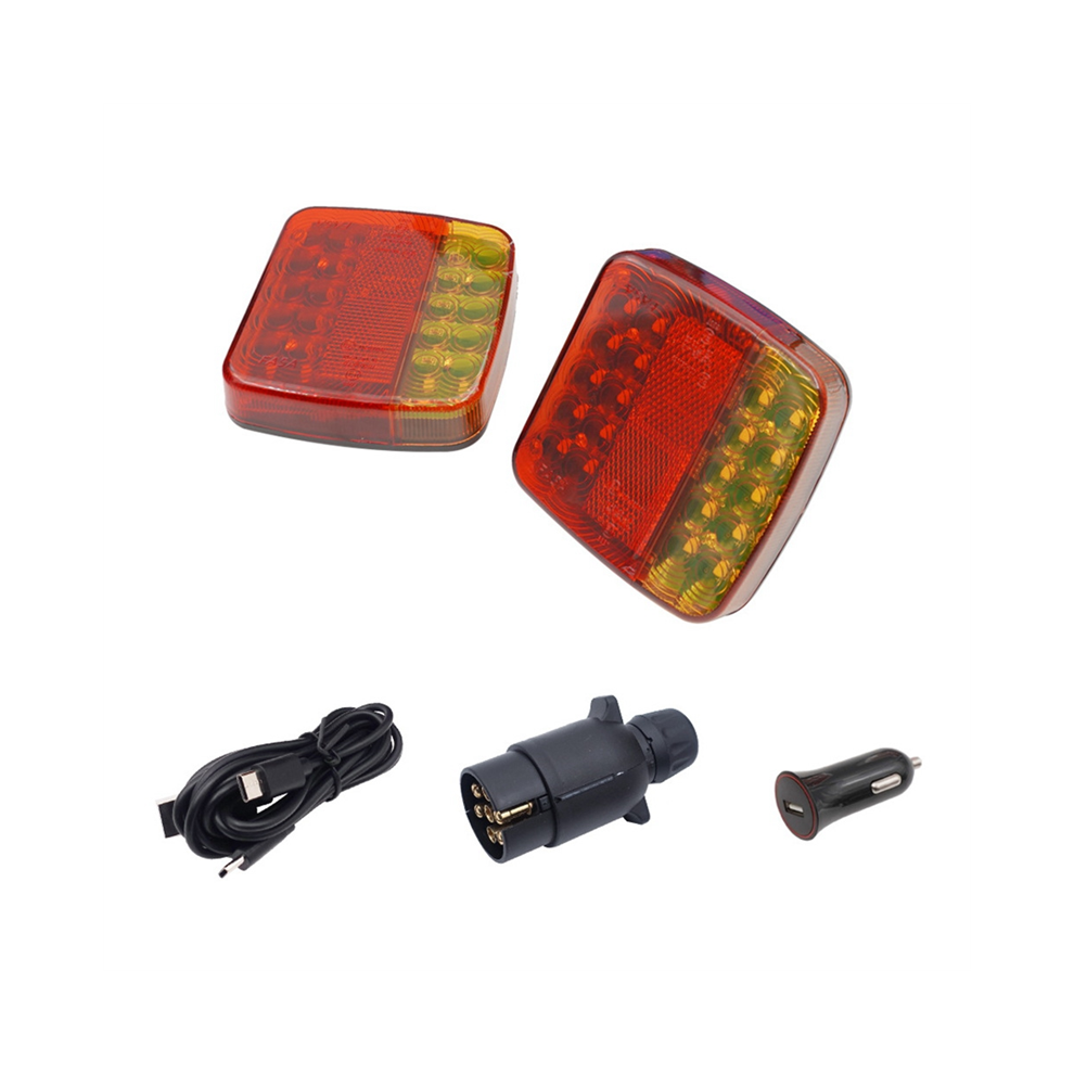Wireless Trailer S Kit For Towing Truck, Rechargeable Led Tow With Magnetic Boat Rv Light 4852689432681