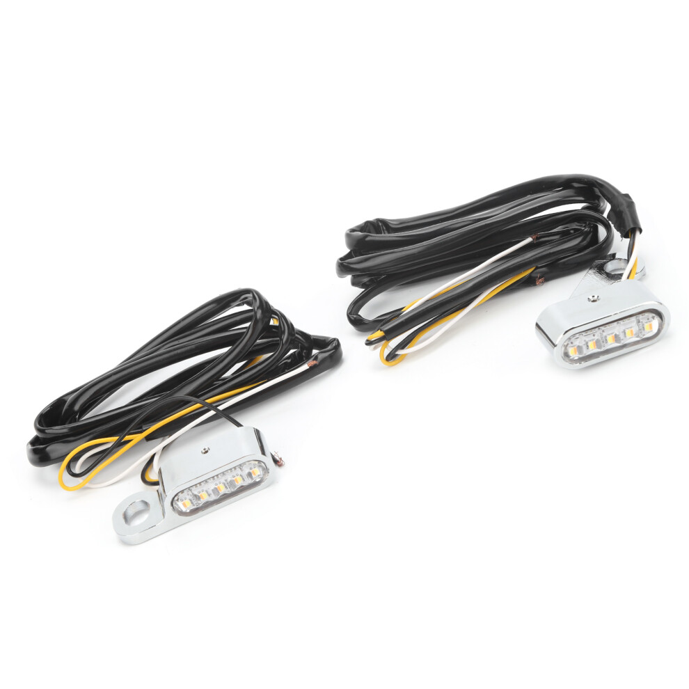 2Pcs Dc12v Motorcycle Led Turn Signal For Xl 48 72 1200 883 2004-2020 Chrome Light 8051333474244