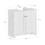 SoBuy Ντουλάπι μπάνιου Λευκό 60x60x29cm MDF 3