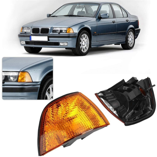 2Pcs Car Corner Light Without Bulb Turn Signal Indicator for E36 Sedan 1992-1998 2