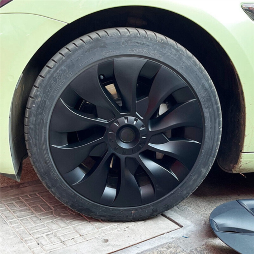 Model 3 Wheel Cover 18 Inch, Hub Cap Full Replacement Accessories for - Matte Black (Right) 2