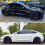 Model 3 Wheel Cover 18 Inch, Hub Cap Full Replacement Accessories for - Matte Black (Left) 8