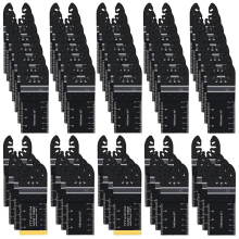 55PCS Oscillating Saw Blades, Universal Multitool Blades for Wood Plastics Metal, Quick Release Multi Tool Kits