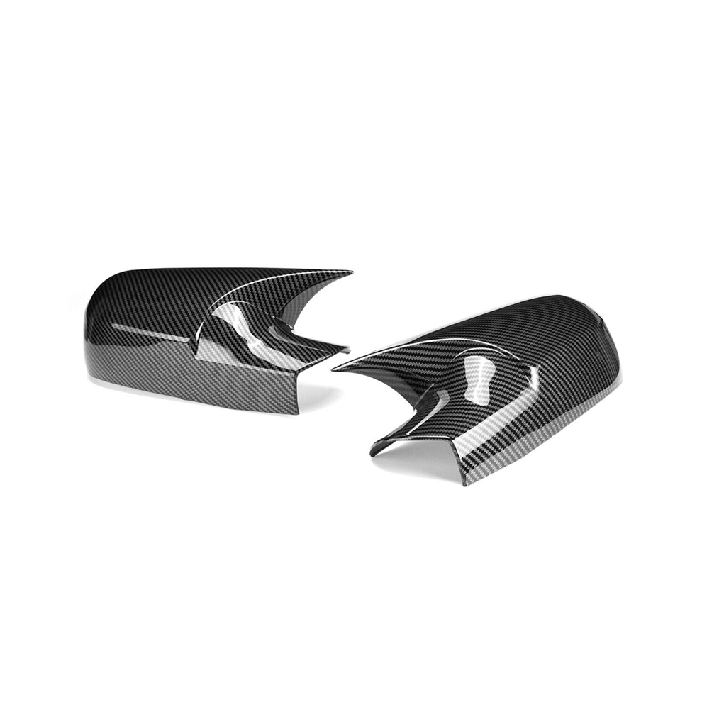 Car Side Wing Rearview Mirror Cover Cap For 2 Mk2 2002-2009 Bat Rear View Cover(Carbon) 4852689447463