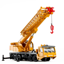 Toy Crane Lifter 360 Degress Rotate Work Platform with 4 Front Wheel Steering Engineering Car Model Gift for Kids