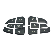 Car Steering Wheel Button Covers Trim Stickers for GLC X253 C Class W205 CLA GLA a X156 C117 W176(B)