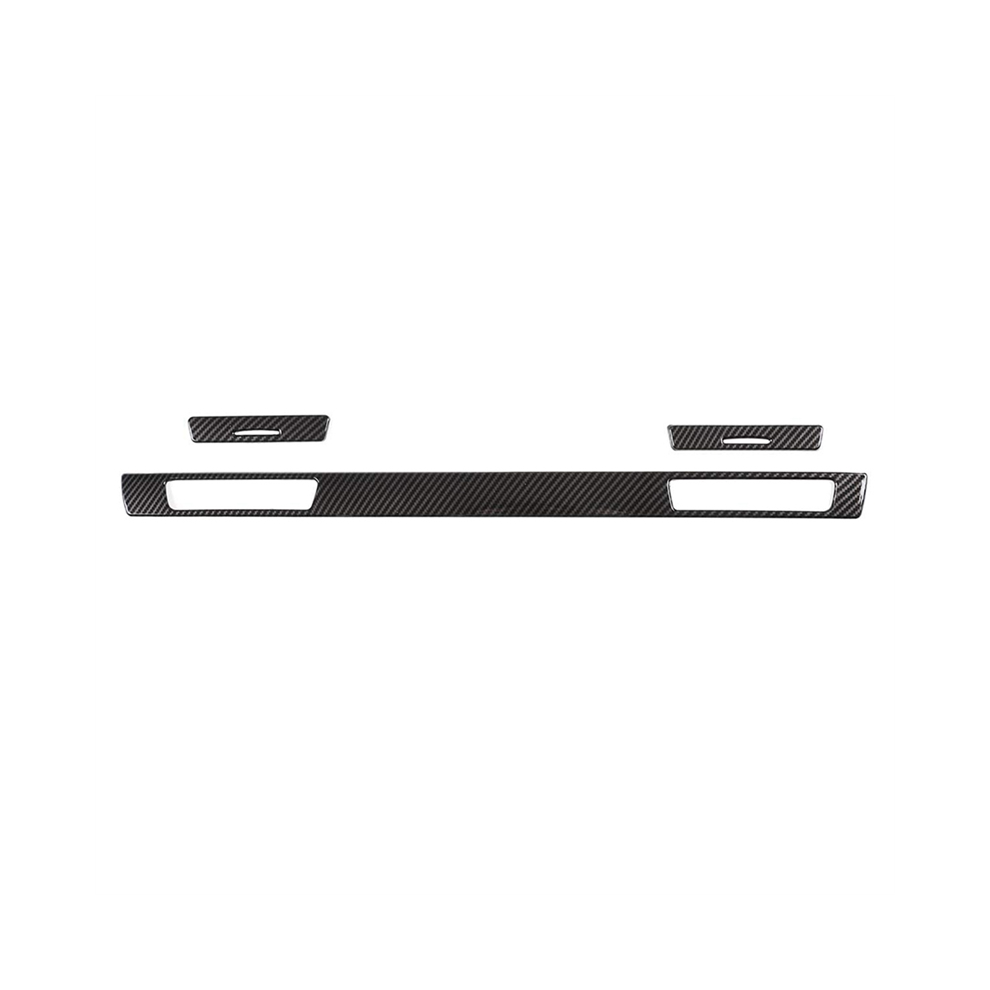 Dashboard Cup Holder Decoration Strips Trim Stickers For 3 Series E90 2005-2012 Car Accessoires, Abs Carbon Fiber 4852689455123