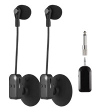 2.4G Wireless Instrument Microphone Receiver with Detachable Suction Cup for Violin Cello Accordion Speakers