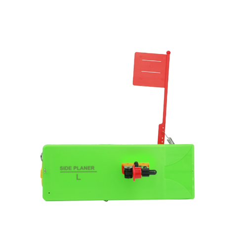 Fishing Planer Board ABS Bottom Angle Adjustable Trolling Push Button Splashing Float Boat Accessory L 1