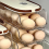 Double-Row Egg Storage Box Kitchen Refrigerator Side Door Transparent Rolling Rack,B 7
