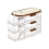 Double-Row Egg Storage Box Kitchen Refrigerator Side Door Transparent Rolling Rack,B 1