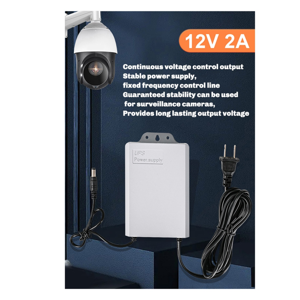 12V-2A Ups Power Supply For Wifi, Router, Modem, Security Camera Mini Battery Backup Protector Au Plug 4852689475039
