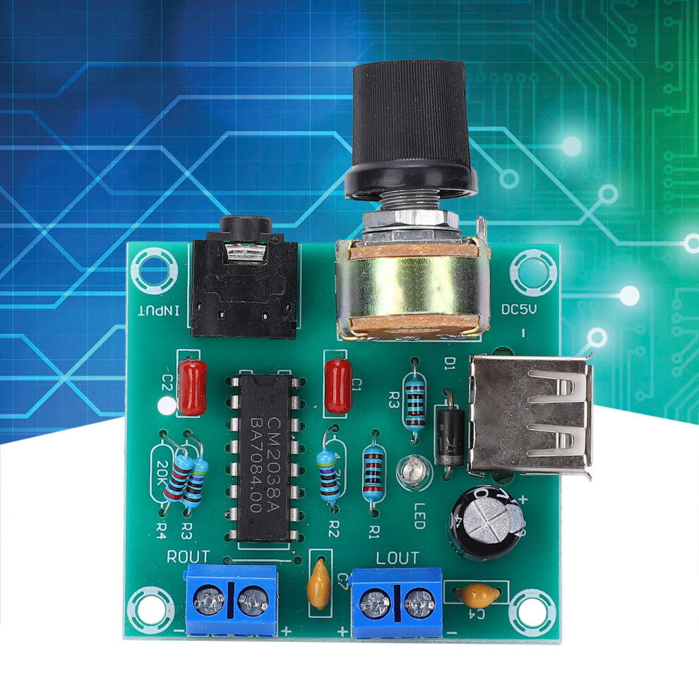 Pm Cm2038 Audio Amplifier Board: Dc2-6V Usb Overheat Safe High Quality 7891333476128