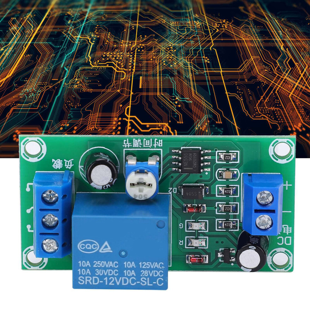 Durable Dc12v Ne555 Relay Circuit Board 60S Delay For Auto Electronics 4611333476064