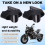 Motorcycle Accessories Handlebar Riser Drag Handle Bar Clamp Extend Adapter for 800MT 700MT 450MT Black 7