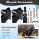Motorcycle Accessories Handlebar Riser Drag Handle Bar Clamp Extend Adapter for 800MT 700MT 450MT Black 5