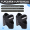 Motorcycle Accessories Handlebar Riser Drag Handle Bar Clamp Extend Adapter for 800MT 700MT 450MT Black 8
