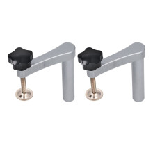 2 piezas de abrazaderas Bench Dog de 20 mm, rango de 70 mm, plateadas