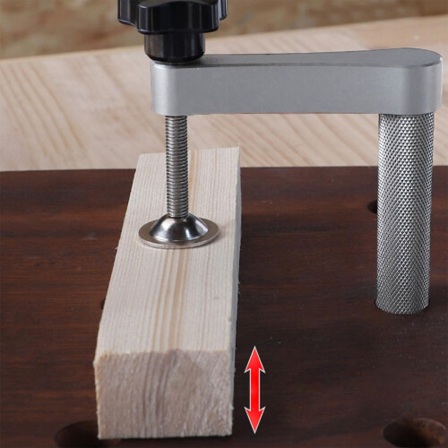 2 piezas de abrazaderas Bench Dog de 20 mm, rango de 70 mm, plateadas 2
