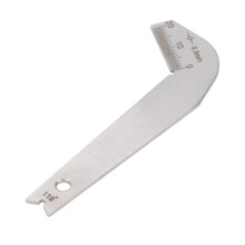 Calibrador de brocas de acero inoxidable 0-20 mm, 0,5 mm, 118