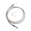 Master Cylinder to Slave Clutch Cable Kit for 1992-2000 1994-2001 Parts Silver 4