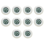 Mini LCD Digital Thermometer Hygrometer Round Temperature and Humidity Tester Sensor Probe for Freezer 10 Pcs 1
