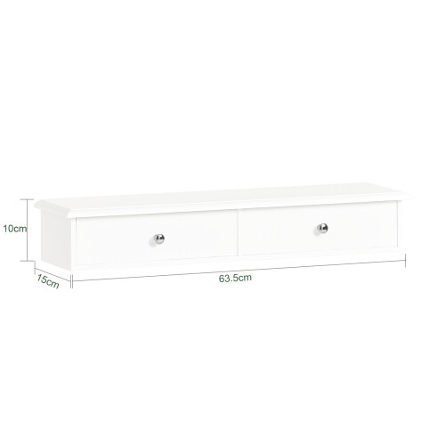 SoBuy Κονσόλα FRG43-W με 2 Συρτάρια, Λευκό 2