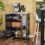 SoBuy Compact Kitchen Trolley with Storage, Black 12