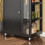 SoBuy Compact Kitchen Trolley with Storage, Black 5