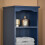 SoBuy Ψηλό Ντουλάπι Μπάνιου BZR112-B Μπλε 35x30x170 cm 10