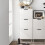 SoBuy Λευκό Ντουλάπι Παπουτσιών 2 Θυρίδες FSR151-W 11