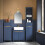 SoBuy Ψηλό Ντουλάπι Μπάνιου BZR112-B Μπλε 35x30x170 cm 15